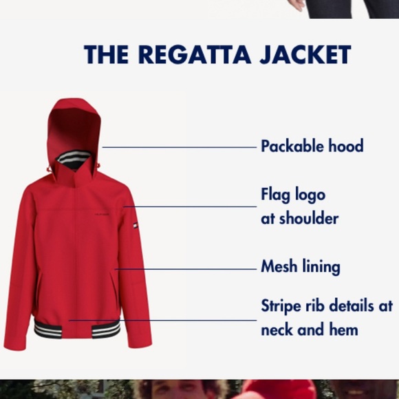 Tommy Hilfiger Men's Lightweight Waterproof Regatta Bomber Jacket - Picture 2 of 6